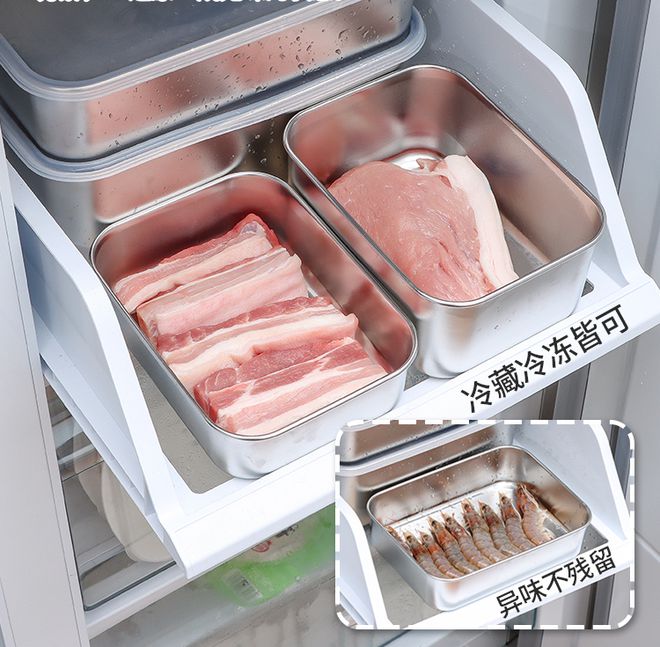 Kaiyun 开云让冰箱大3倍的秘密！399元到手5件！食品级不锈钢保鲜盒卖爆了！(图22)